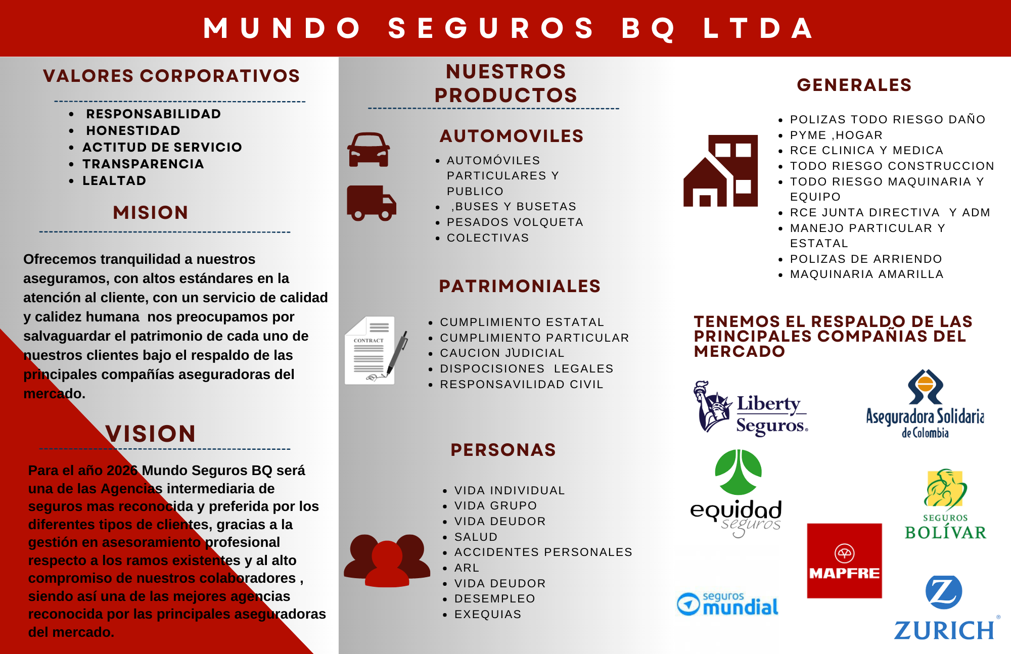 MUNDO SEGUROS BQ LTDA